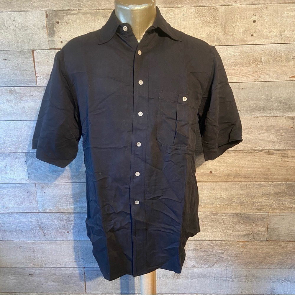 💥5/$25 Sea Palms by‎ Hartwell men’s black button up in size  x-small